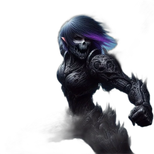 mask, dragon, creature, hair transparent PNG cut-out