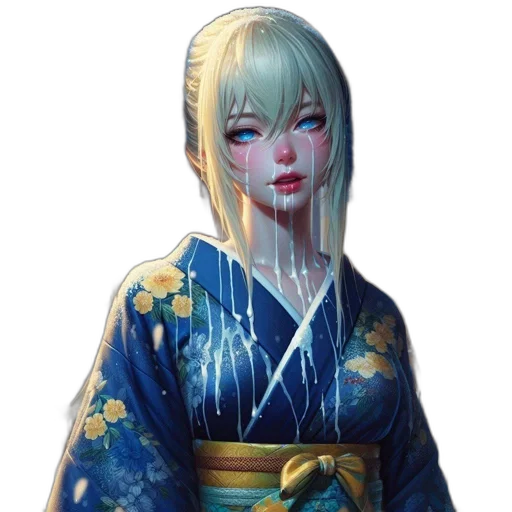 face, staff, dress, concept art transparent PNG cut-out