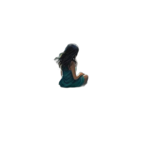 hair, creature, shoes, dress transparent PNG cut-out