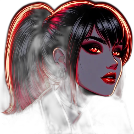 face, hair, fantasy art, comic book art transparent PNG cut-out
