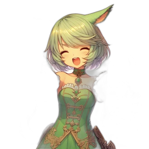 dress, staff, dragon, weapon transparent PNG cut-out
