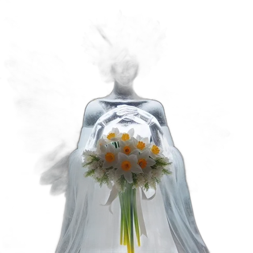 dress, crown, flower, mask transparent PNG cut-out