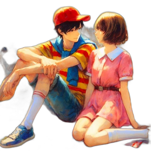 shoes, anime, concept art, pixel art transparent PNG cut-out