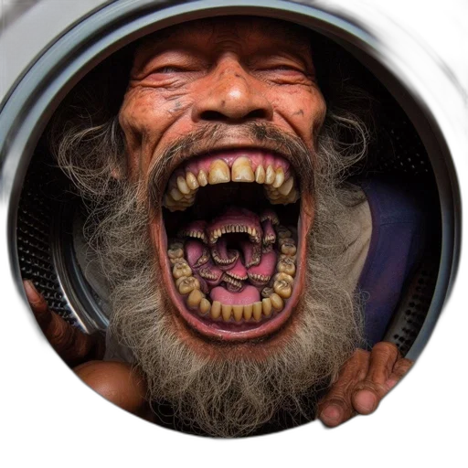 face, mask, robot, creature transparent PNG cut-out