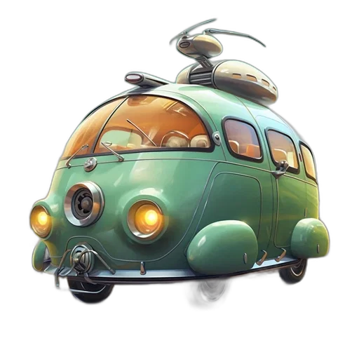 car, concept art, 3d render, photorealistic transparent PNG cut-out