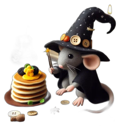 food, hat, concept art, 3d render transparent PNG cut-out