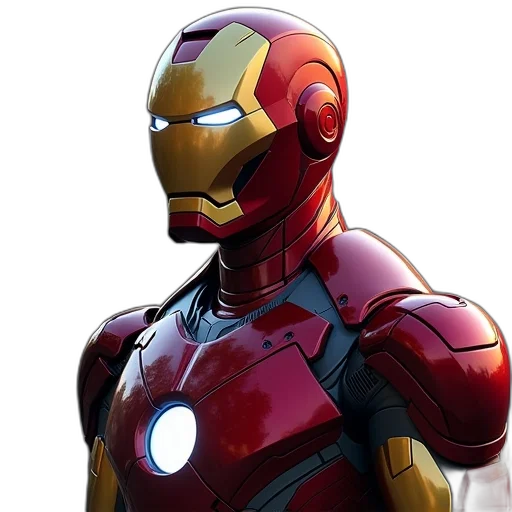 robot, mask, 3d render, comic book art transparent PNG cut-out