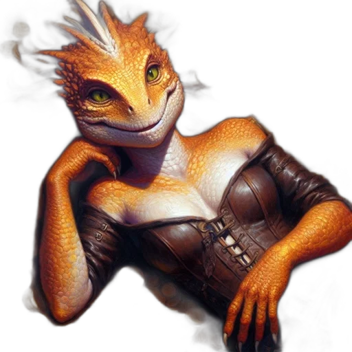 dragon, creature, animal, staff transparent PNG cut-out