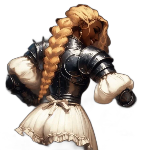 dress, crown, staff, sword transparent PNG cut-out
