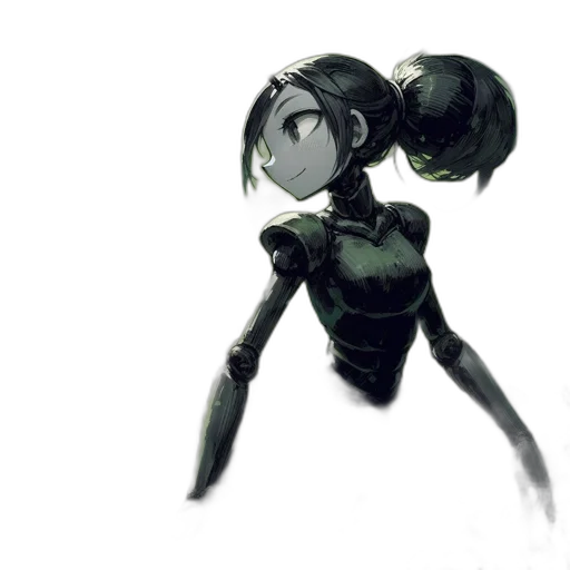 robot, creature, mask, weapon transparent PNG cut-out