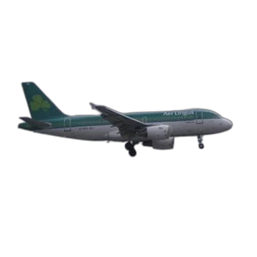 green, white, airplane, aer transparent PNG cut-out