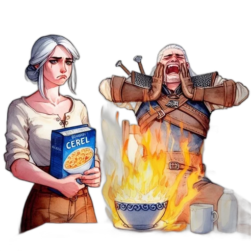 food, concept art, fantasy art, comic book art transparent PNG cut-out