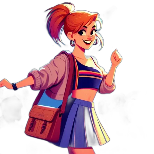 jacket, dress, staff, concept art transparent PNG cut-out