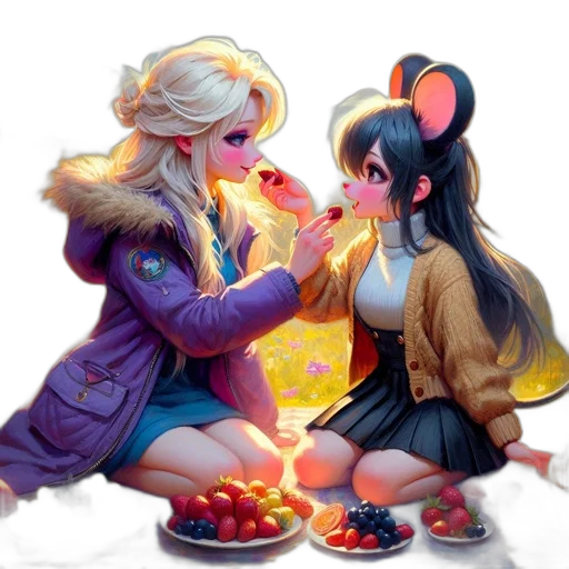 food, anime, concept art, oil painting transparent PNG cut-out