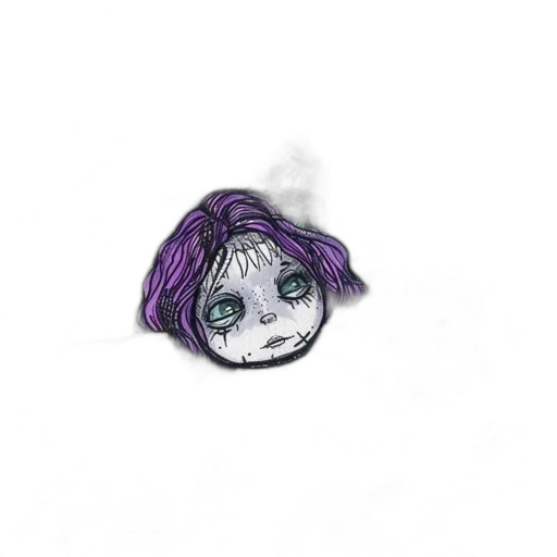 face, hair, creature, mask transparent PNG cut-out