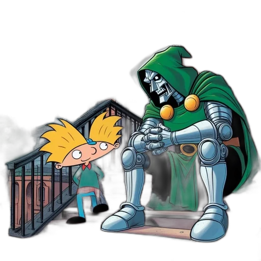 robot, comic book art, concept art, pixel art transparent PNG cut-out