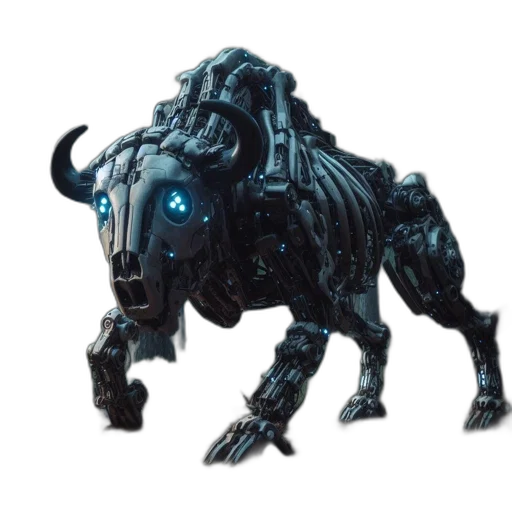 animal, creature, dragon, robot transparent PNG cut-out