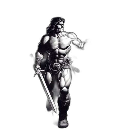 sword, weapon, staff, fantasy art transparent PNG cut-out