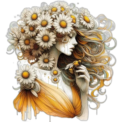 flower, mask, crown, face transparent PNG cut-out