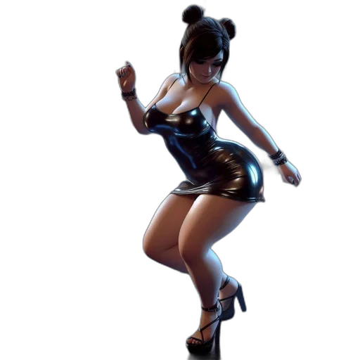 dress, weapon, 3d render, concept art transparent PNG cut-out