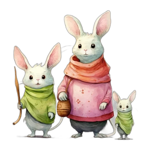 concept art, fantasy art, watercolor, 3d render transparent PNG cut-out