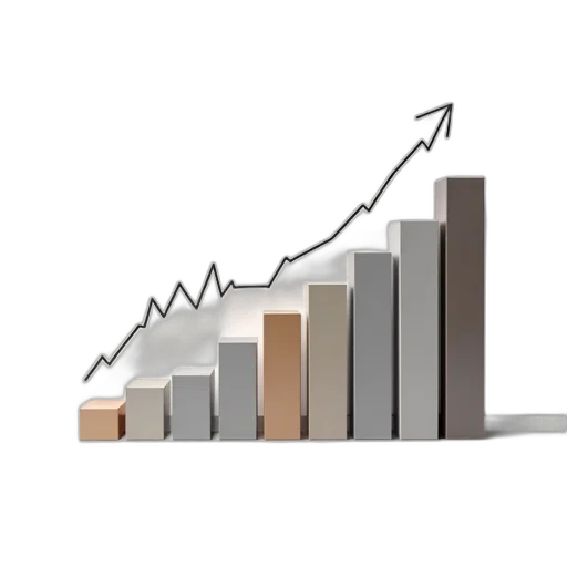 bar, graph, shows, how transparent PNG cut-out