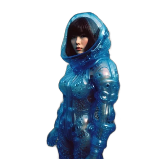 jacket, dress, robot, concept art transparent PNG cut-out