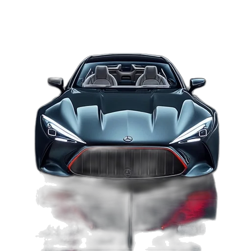 car, photorealistic, concept art, 3d render transparent PNG cut-out