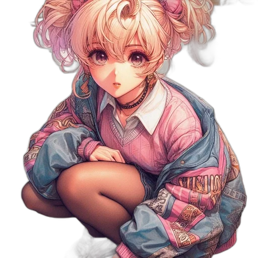 jacket, face, dragon, dress transparent PNG cut-out