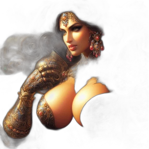 jewelry, fantasy art, concept art, photorealistic transparent PNG cut-out