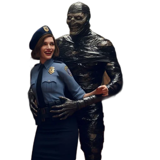 staff, jacket, outer space, inside transparent PNG cut-out