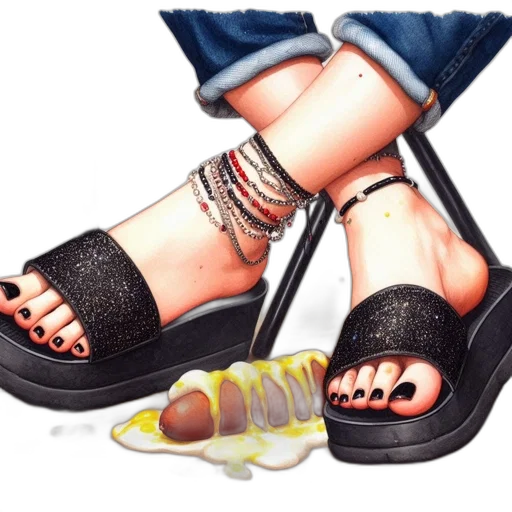 shoes, jewelry, photorealistic, concept art transparent PNG cut-out