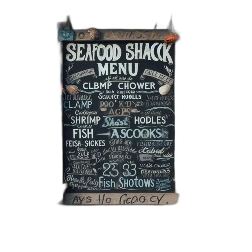 food, exterior, view, seafood-themed transparent PNG cut-out