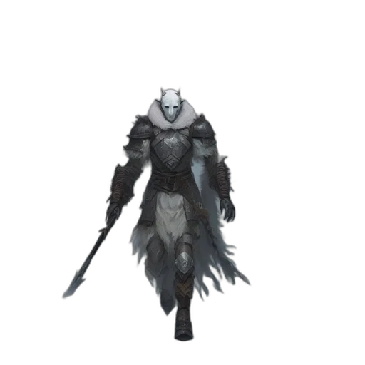 sword, mask, weapon, creature transparent PNG cut-out