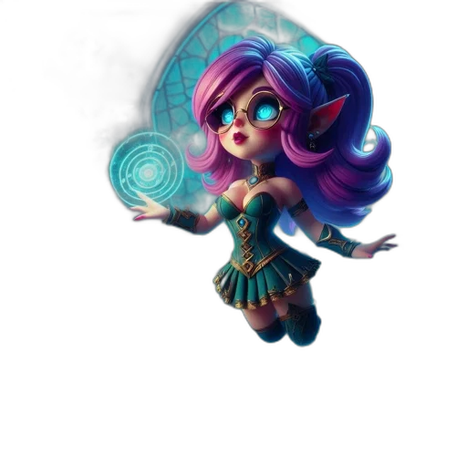 staff, dress, hair, fantasy art transparent PNG cut-out