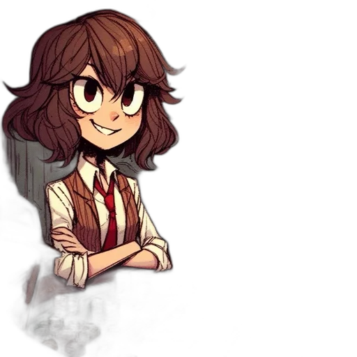 creature, staff, hair, face transparent PNG cut-out