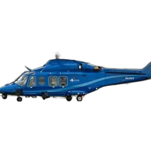 3d render, blue, helicopter, registration transparent PNG cut-out