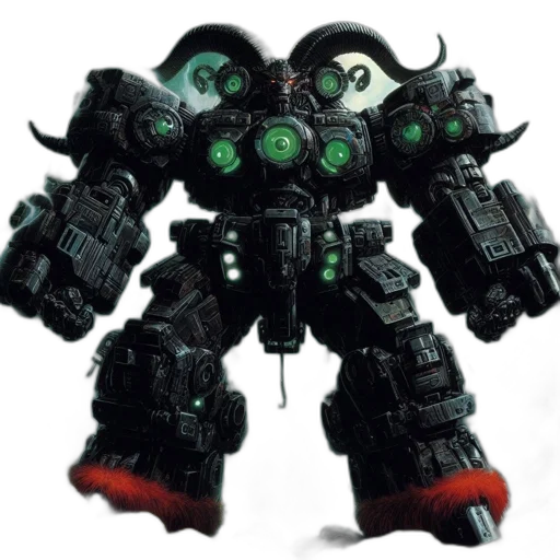 robot, weapon, concept art, 3d render transparent PNG cut-out