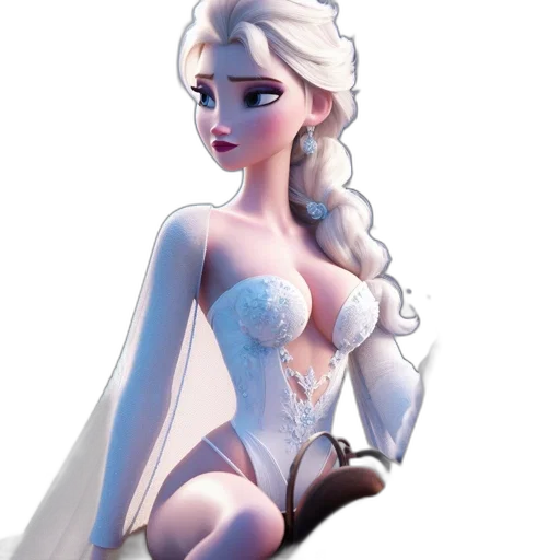 dress, fantasy art, concept art, 3d render transparent PNG cut-out