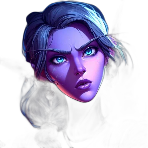 face, staff, mask, fantasy art transparent PNG cut-out