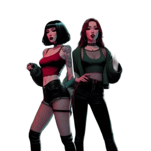 jacket, comic book art, concept art, cyberpunk transparent PNG cut-out