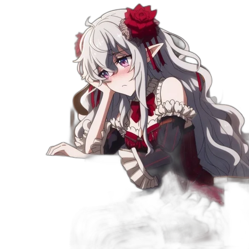 dress, staff, dragon, weapon transparent PNG cut-out