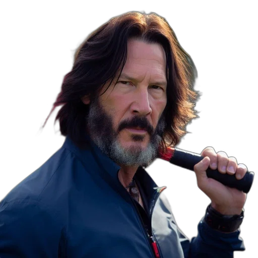 jacket, hair, animal, staff transparent PNG cut-out