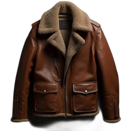 jacket, 3d render, earth tones, men transparent PNG cut-out