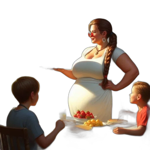 food, dress, concept art, 3d render transparent PNG cut-out