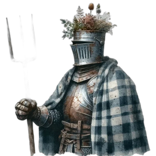 mask, crown, robot, sword transparent PNG cut-out