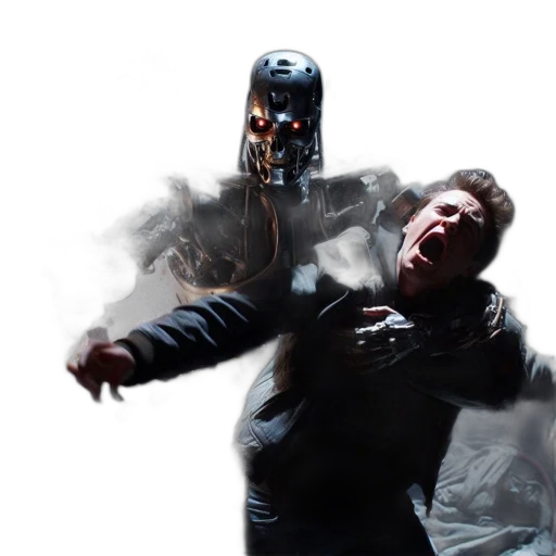 weapon, robot, jacket, concept art transparent PNG cut-out