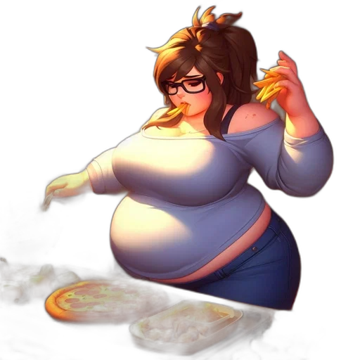 food, dress, dragon, staff transparent PNG cut-out