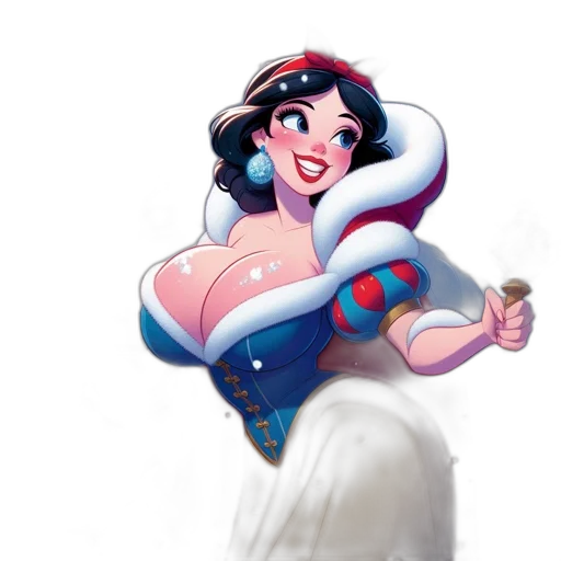 dress, crown, jewelry, staff transparent PNG cut-out