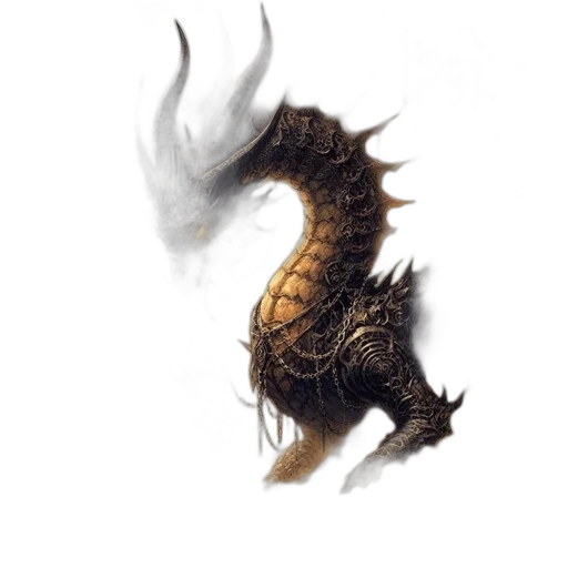 dragon, creature, animal, hair transparent PNG cut-out